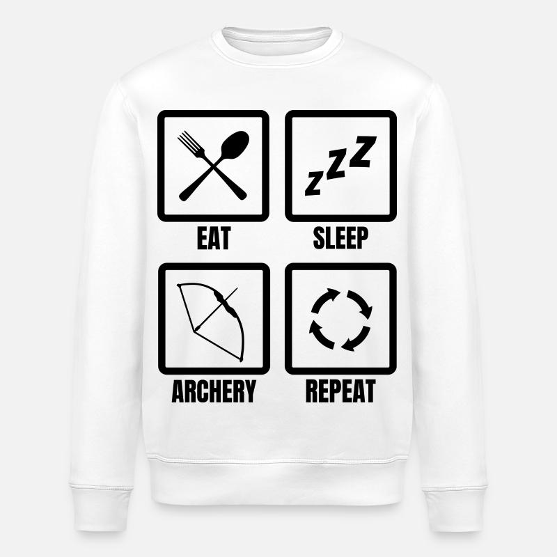 Routine de l’archer - Sweat bio ROLLER Stanley/Stella Unisexe - blanc