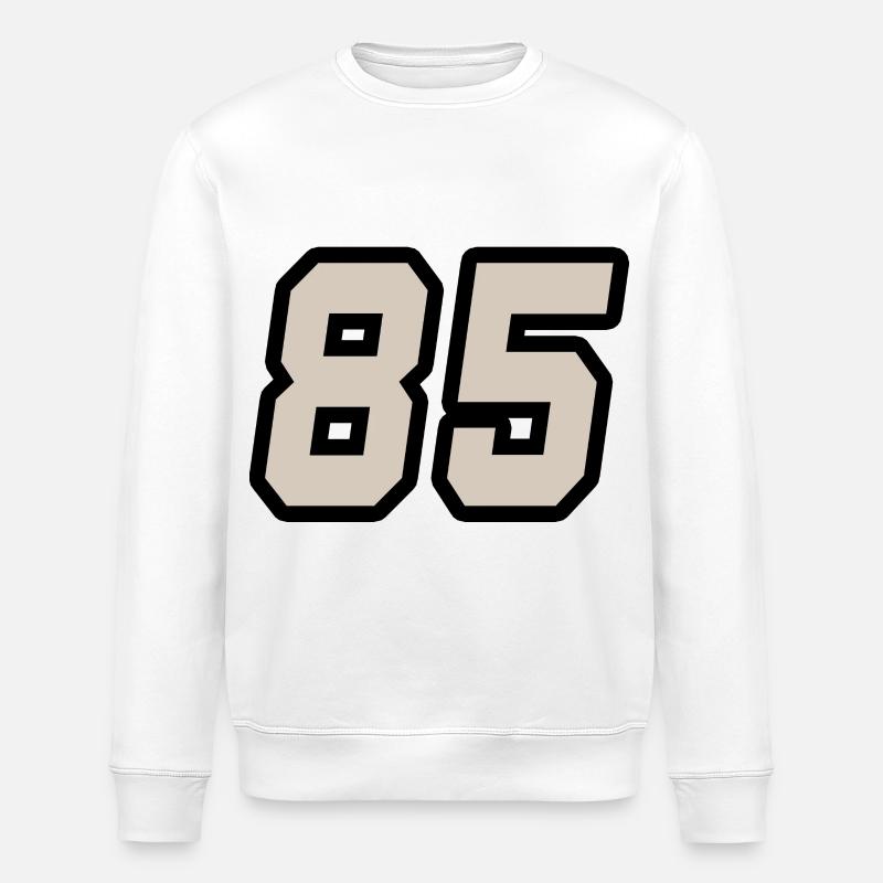 Nummer fünfundachtzig 85 - Stanley/Stella Unisex Bio-Sweatshirt ROLLER - Weiß