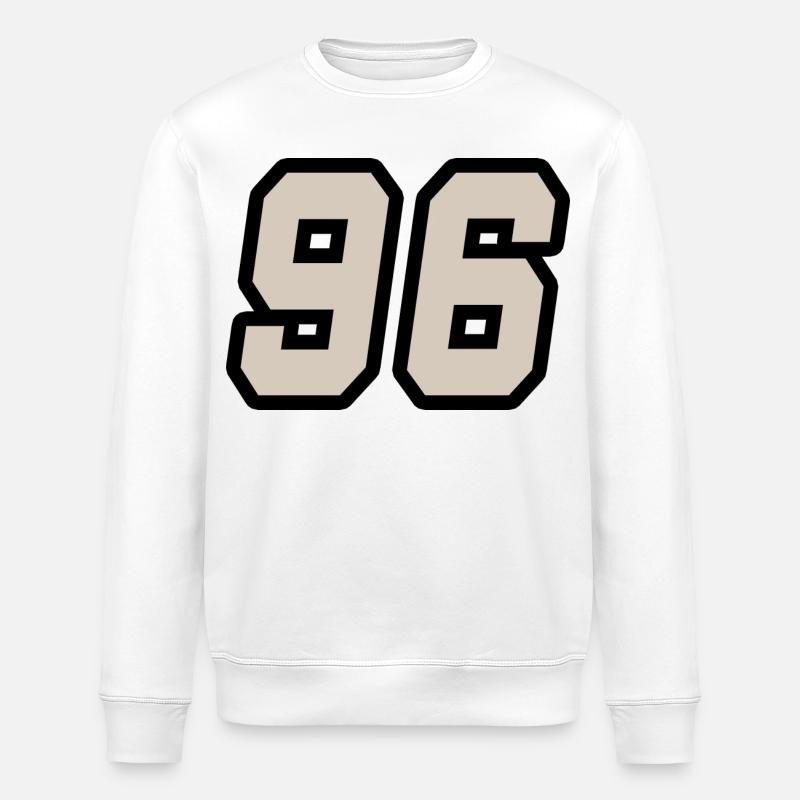Nummer sechsundneunzig 96 - Stanley/Stella Unisex Bio-Sweatshirt ROLLER - Weiß