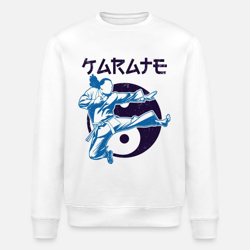 karaté - Sweat bio ROLLER Stanley/Stella Unisexe - blanc