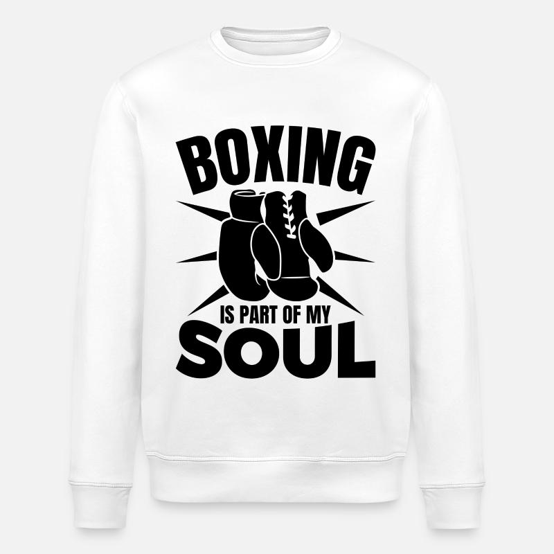 Boxer Motivation - Stanley/Stella ROLLER Unisex Organic Sweatshirt - white