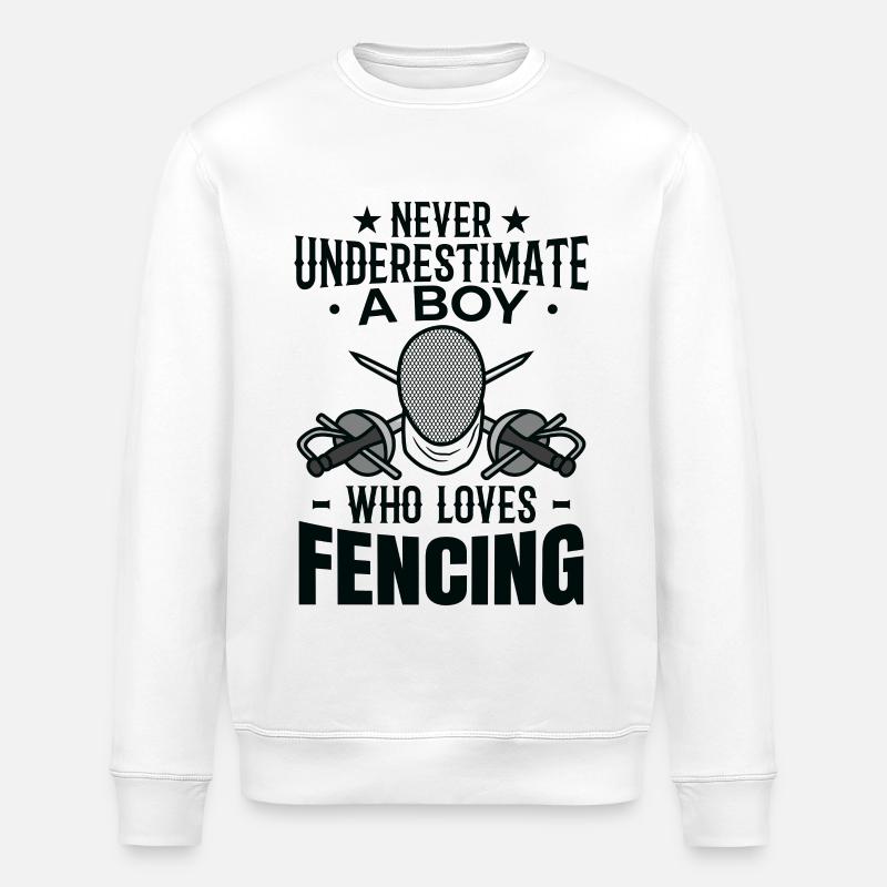 Fechtjunge - Stanley/Stella Unisex Bio-Sweatshirt ROLLER - Weiß