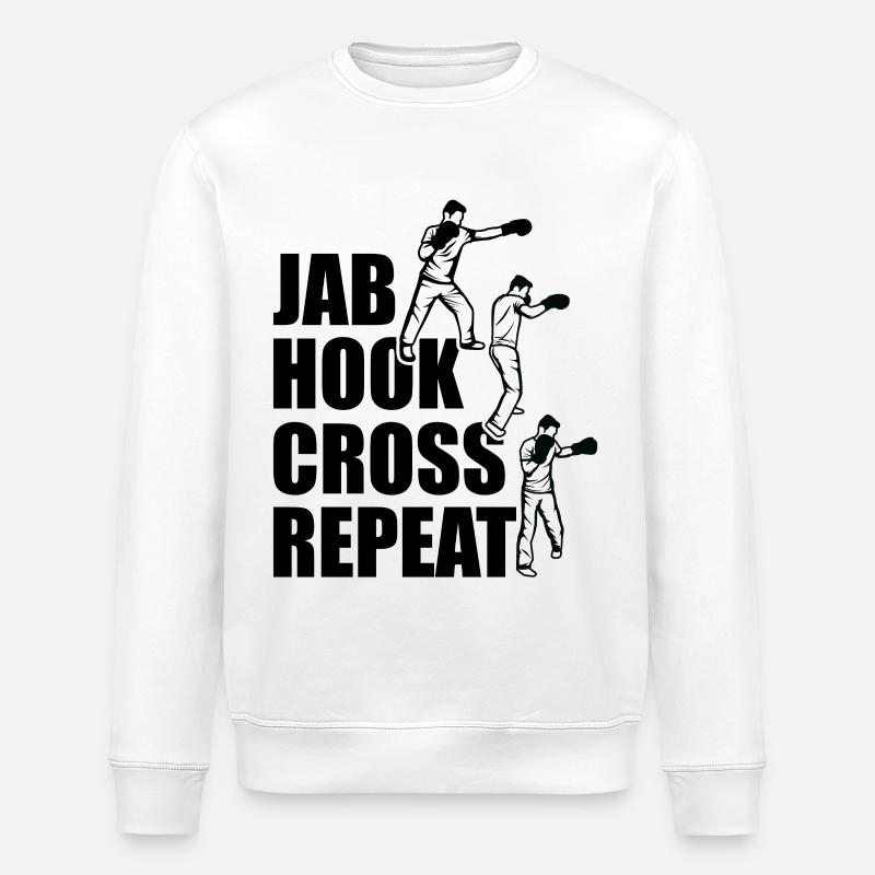Techniken des Boxens - Stanley/Stella Unisex Bio-Sweatshirt ROLLER - Weiß
