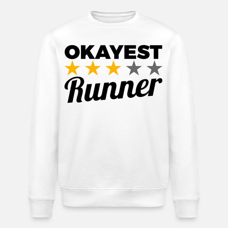 Lustiger Läufer - Stanley/Stella Unisex Bio-Sweatshirt ROLLER - Weiß