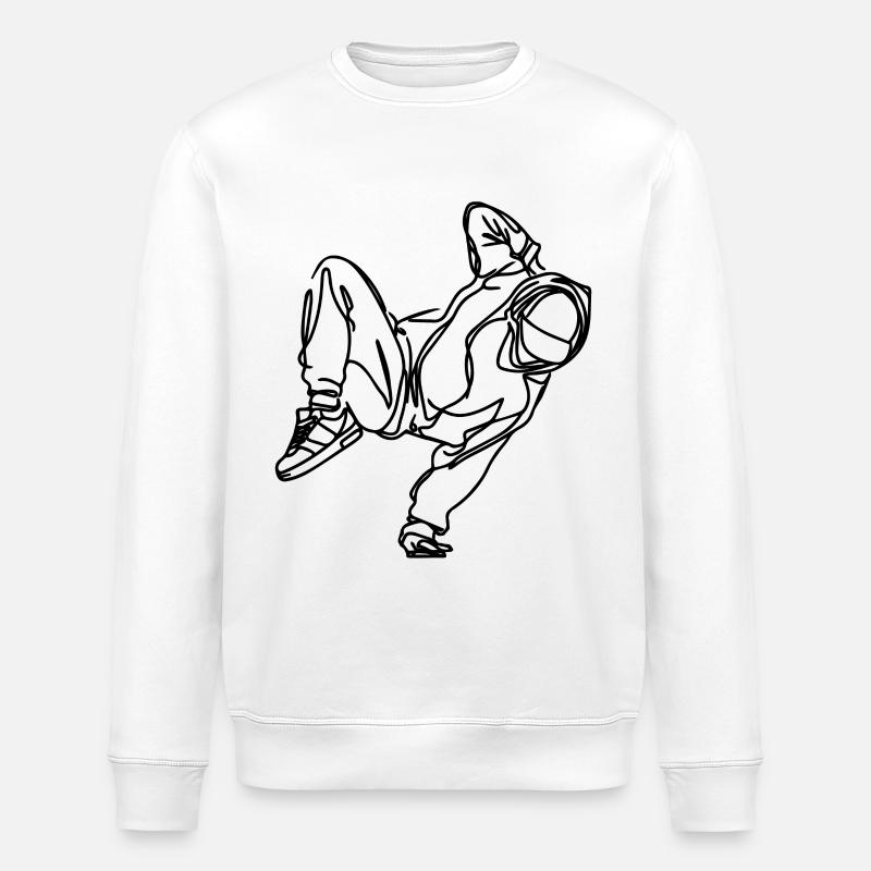 Breakdancer - Sweat bio ROLLER Stanley/Stella Unisexe - blanc