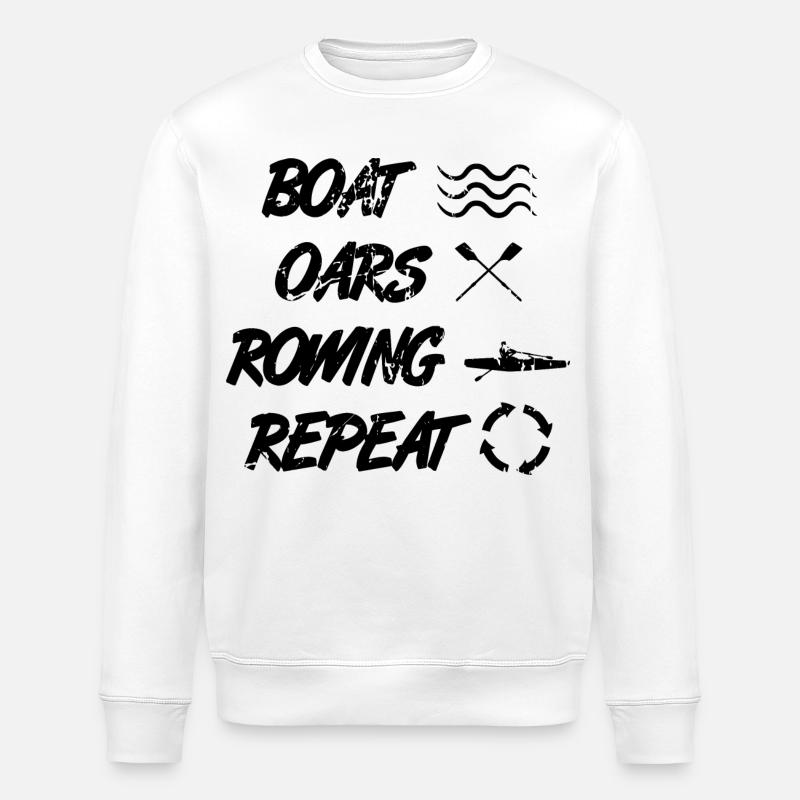 Ruderer Spruch - Stanley/Stella Unisex Bio-Sweatshirt ROLLER - Weiß