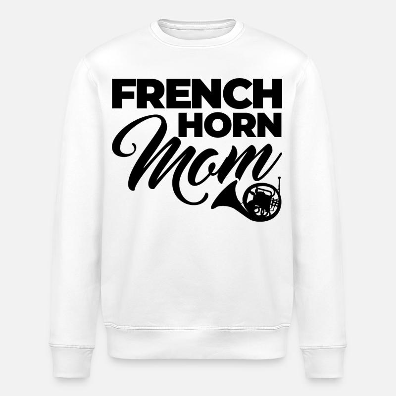 Waldhorn Mama - Stanley/Stella Unisex Bio-Sweatshirt ROLLER - Weiß