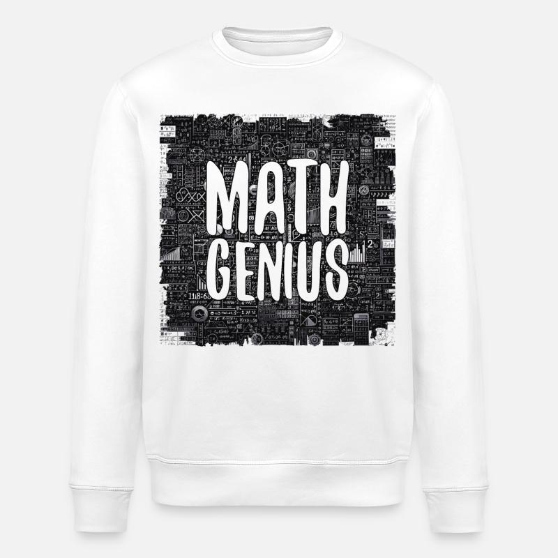 Math Genius Math Genius Math cadeau - Sweat bio ROLLER Stanley/Stella Unisexe - blanc