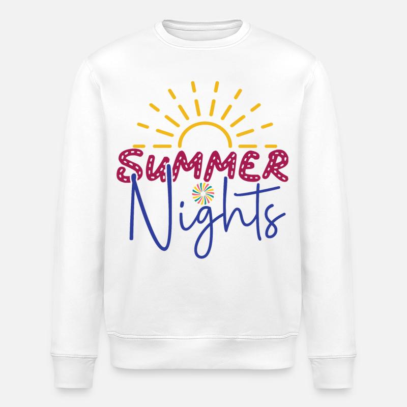 Sommernächte - Stanley/Stella Unisex Bio-Sweatshirt ROLLER - Weiß