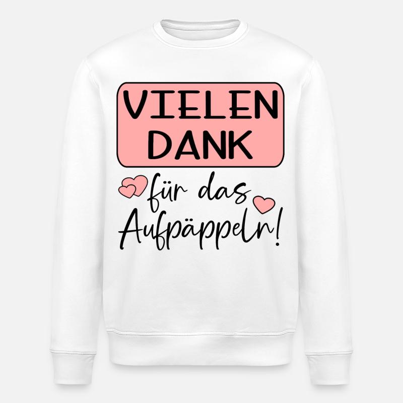 GUTE BESSERUNG - AUFPÄPPELN - Stanley/Stella Unisex Bio-Sweatshirt ROLLER - Weiß