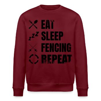 Motivation Fechten - Stanley/Stella Unisex Bio-Sweatshirt ROLLER - Weiß - Vorne - Nik (191cm)