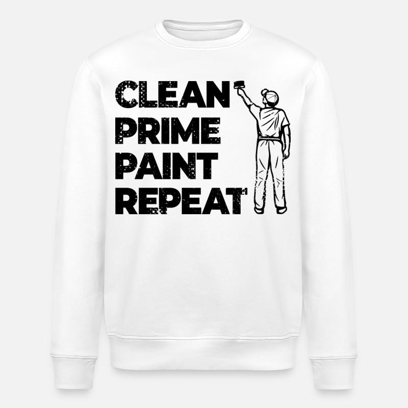 Flux de travail Painter - Sweat bio ROLLER Stanley/Stella Unisexe - blanc