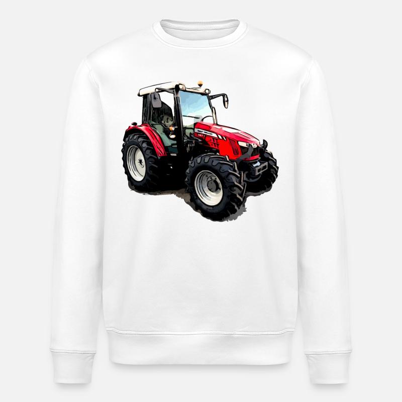M F 5611 Traktor - Stanley/Stella Unisex Bio-Sweatshirt ROLLER - Weiß