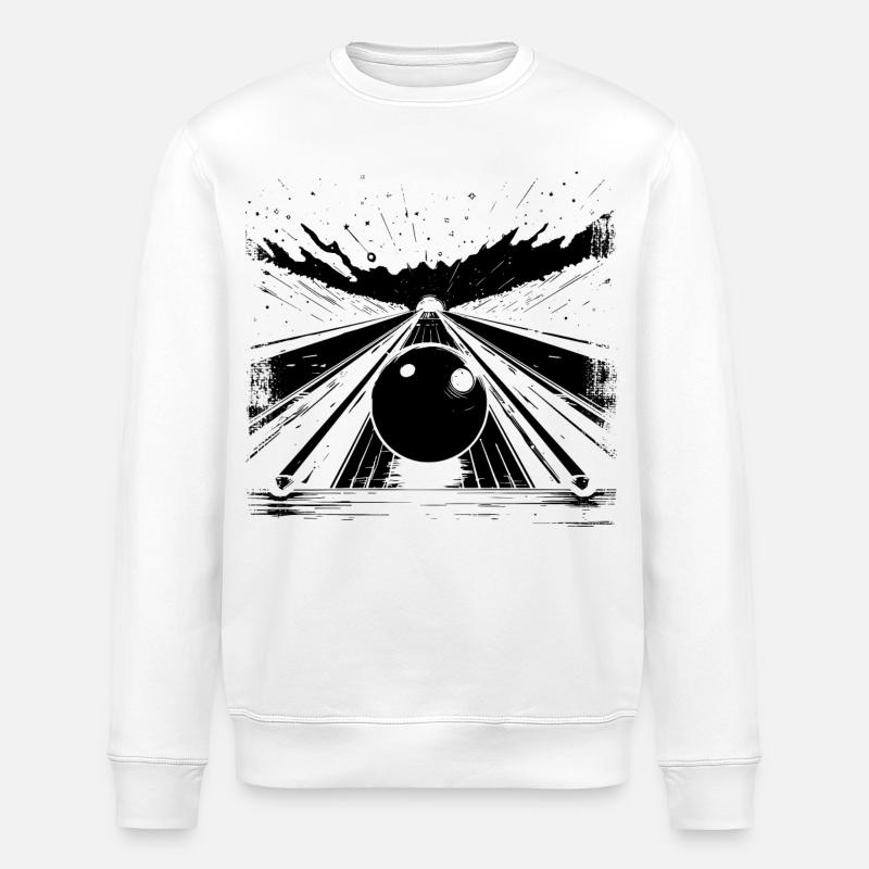 Bowling Center - Stanley/Stella Unisex Bio-Sweatshirt ROLLER - Weiß