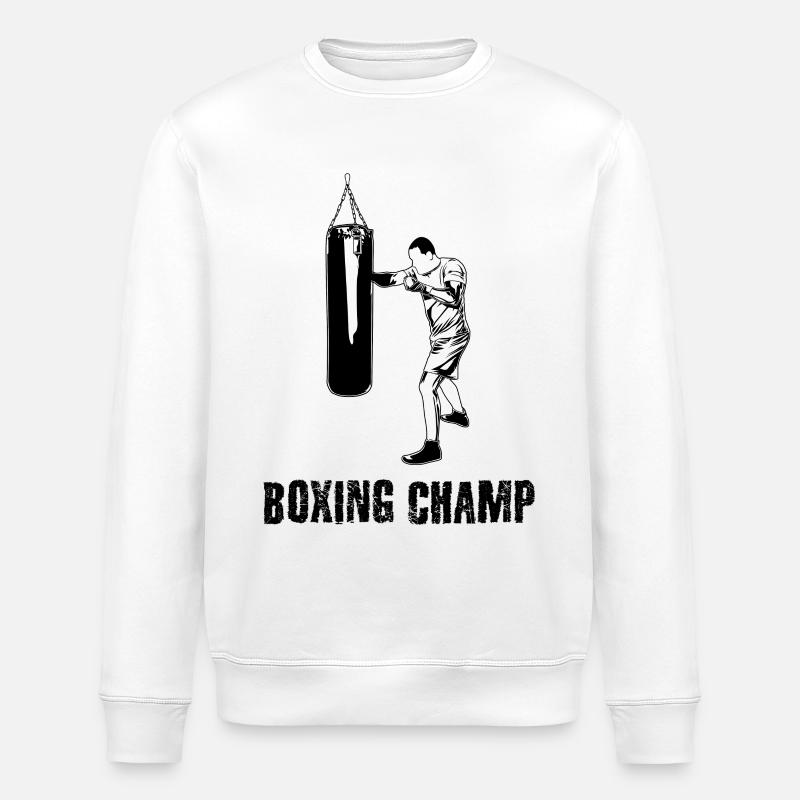 Boxer Motivation - Stanley/Stella Unisex Bio-Sweatshirt ROLLER - Weiß