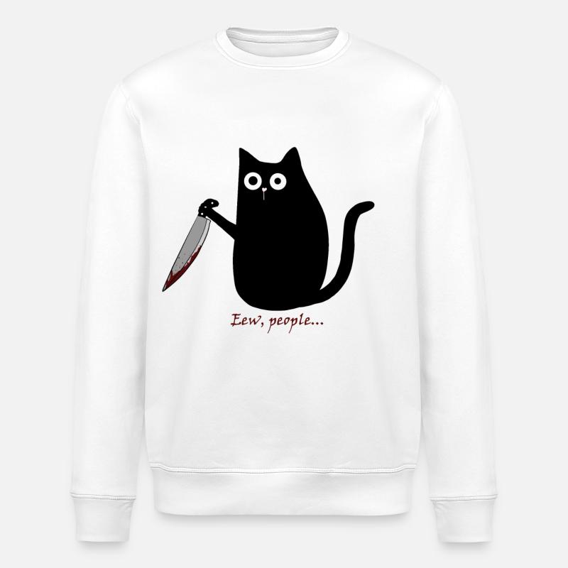 Eew, people... - Stanley/Stella ROLLER Unisex Organic Sweatshirt - white