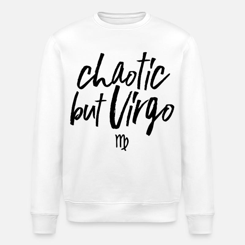 Astro Chaotic but Virgo - Stanley/Stella Unisex Bio-Sweatshirt ROLLER - Weiß