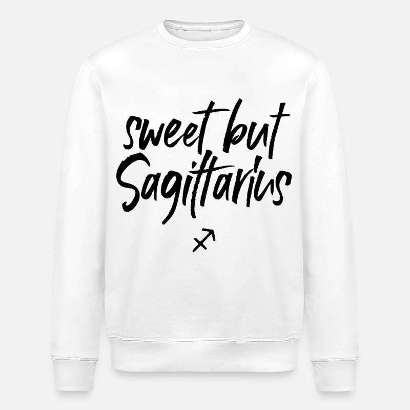 Astro Doux mais Sagittaire - Sweat bio ROLLER Stanley/Stella Unisexe - blanc