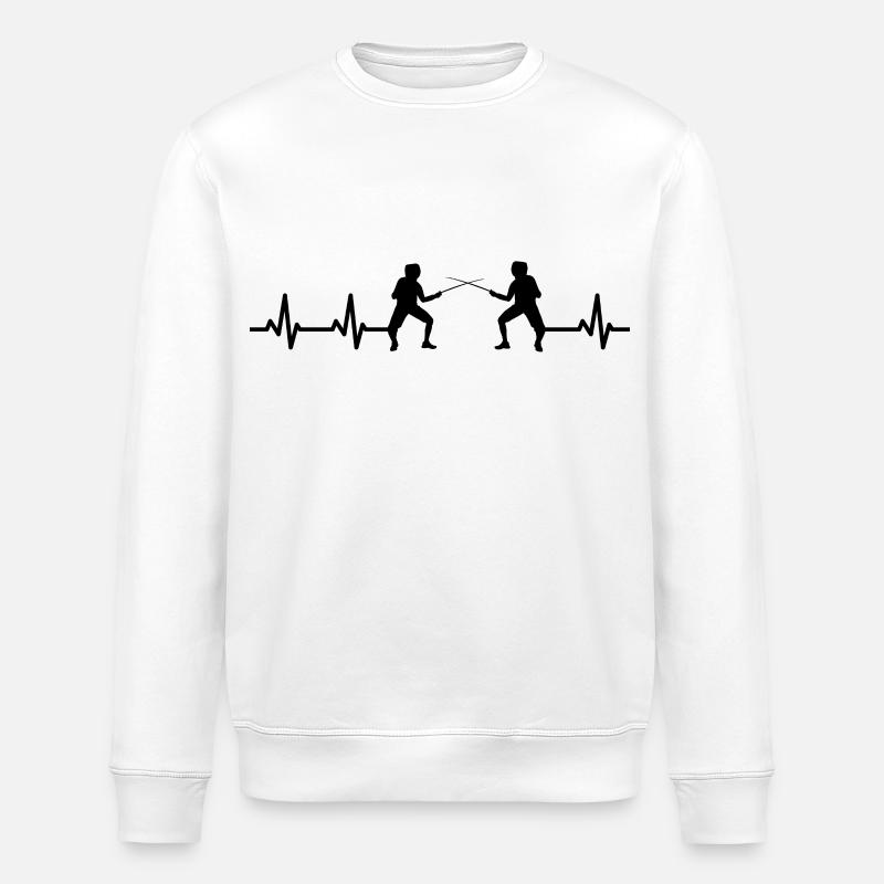 Fechter Herzlinie - Stanley/Stella Unisex Bio-Sweatshirt ROLLER - Weiß