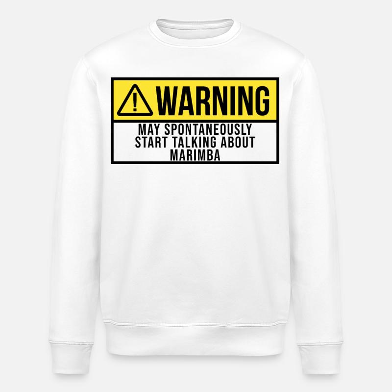 Marimba Marimba - Stanley/Stella Unisex Bio-Sweatshirt ROLLER - Weiß