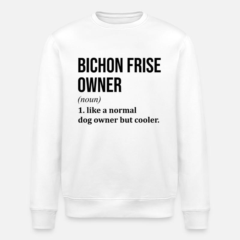 Bichon Frise - Stanley/Stella Unisex Bio-Sweatshirt ROLLER - Weiß