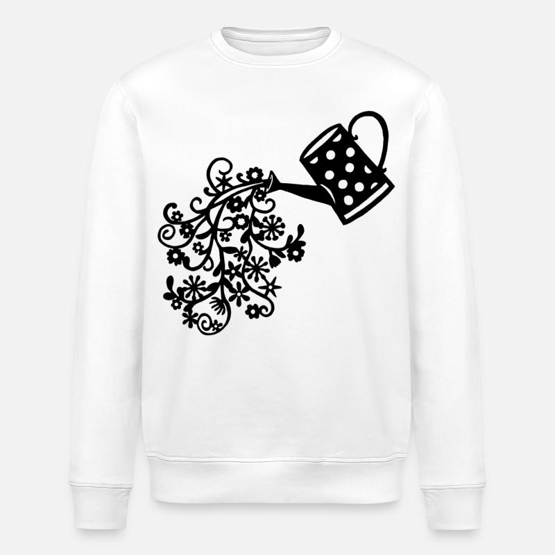 Le retour du printemps (noir) - Sweat bio ROLLER Stanley/Stella Unisexe - blanc