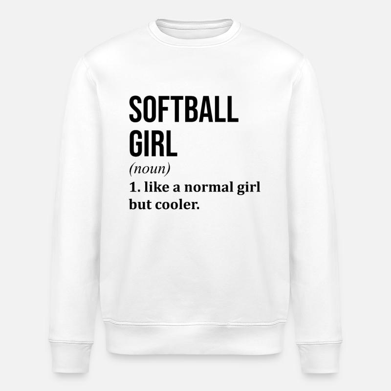 Softball - Stanley/Stella Unisex Bio-Sweatshirt ROLLER - Weiß