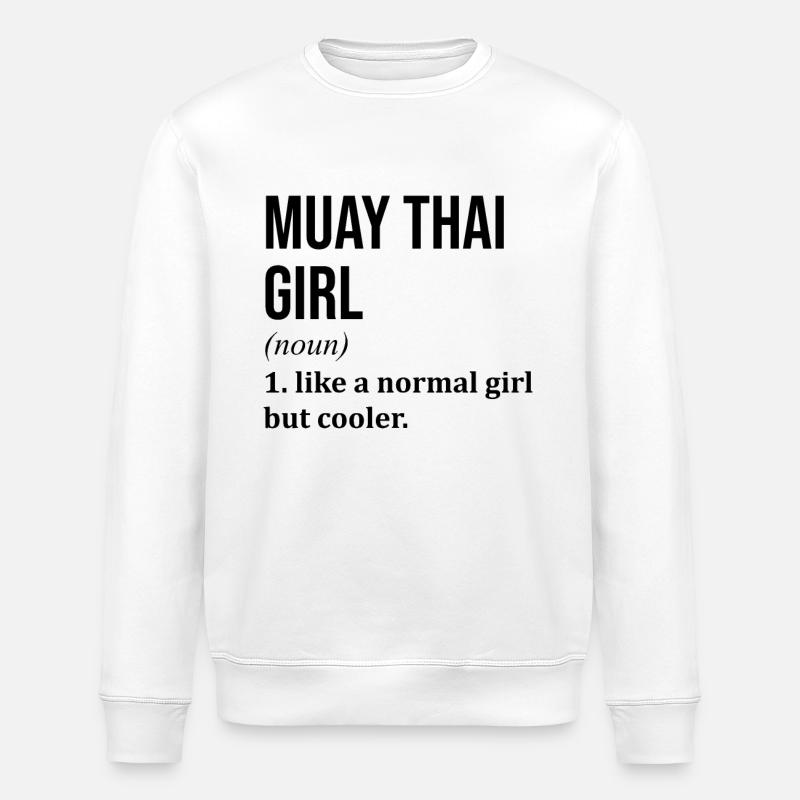 Muay Thai - Stanley/Stella Unisex Bio-Sweatshirt ROLLER - Weiß