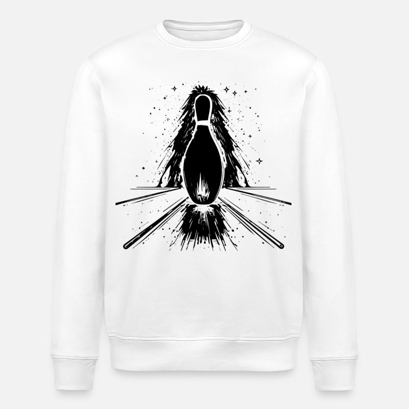 Bowling Center - Stanley/Stella Unisex Bio-Sweatshirt ROLLER - Weiß