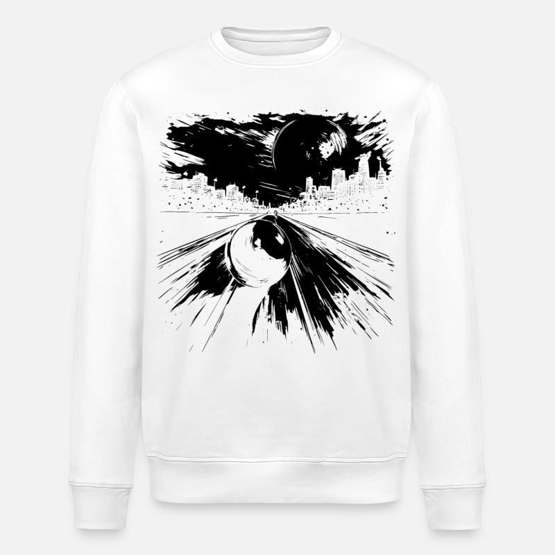 Bowling - Stanley/Stella ROLLER Unisex Organic Sweatshirt - white