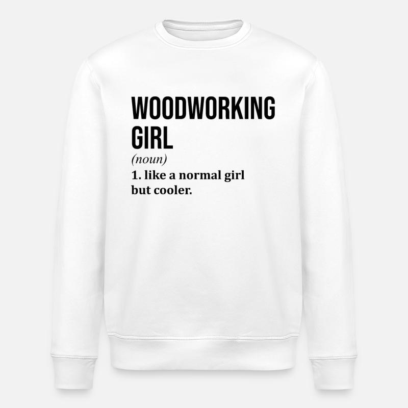 Menuisier - Sweat bio ROLLER Stanley/Stella Unisexe - blanc