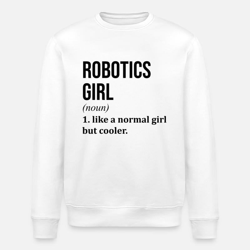 Robotertechnik - Stanley/Stella Unisex Bio-Sweatshirt ROLLER - Weiß