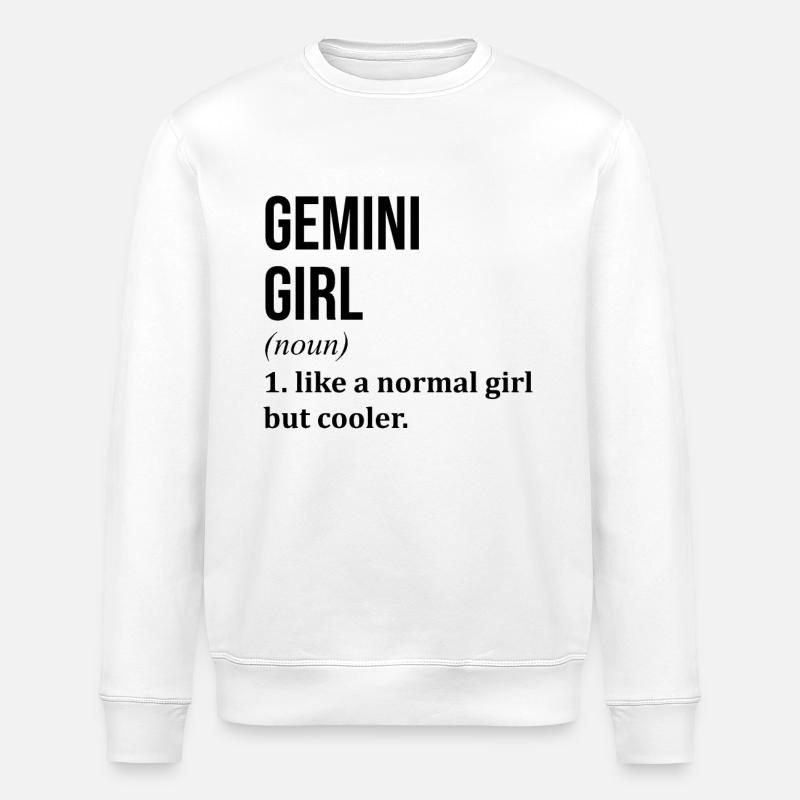 Gemini - Stanley/Stella ROLLER Unisex Organic Sweatshirt - white