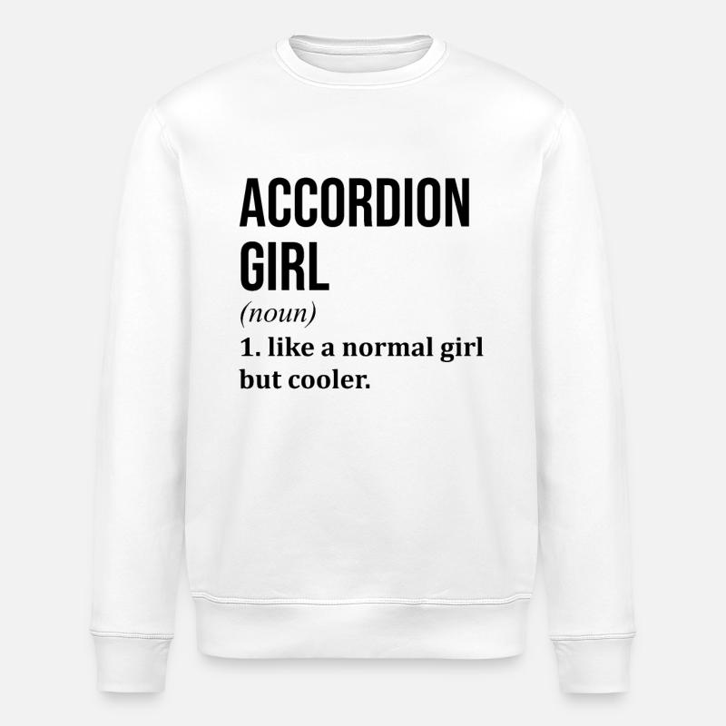 Akkordeon - Stanley/Stella Unisex Bio-Sweatshirt ROLLER - Weiß