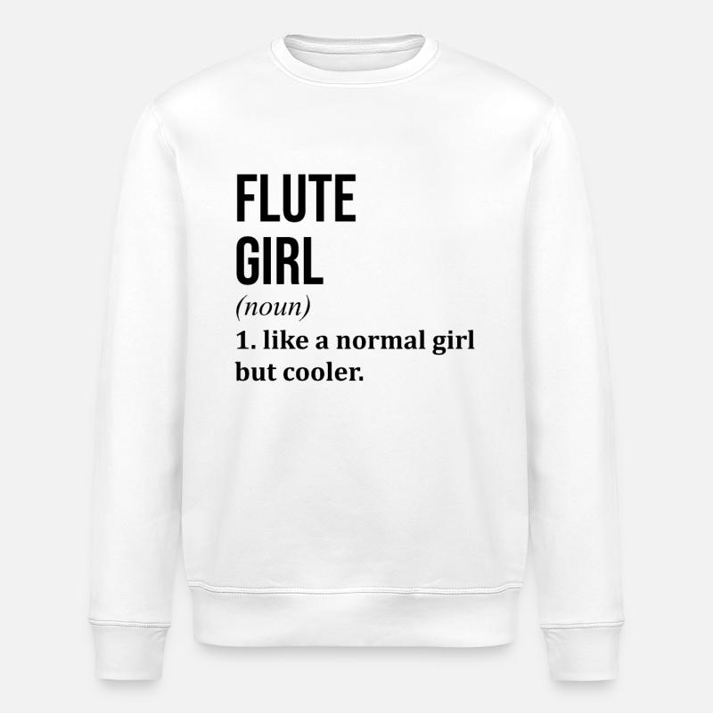 Flöte - Stanley/Stella Unisex Bio-Sweatshirt ROLLER - Weiß
