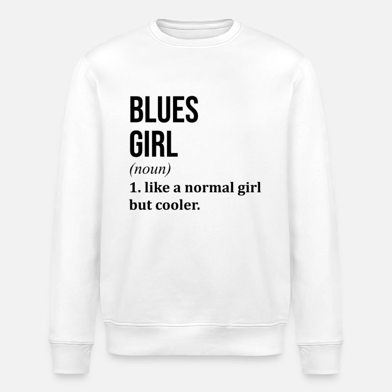 Blues - Stanley/Stella Unisex Bio-Sweatshirt ROLLER - Weiß