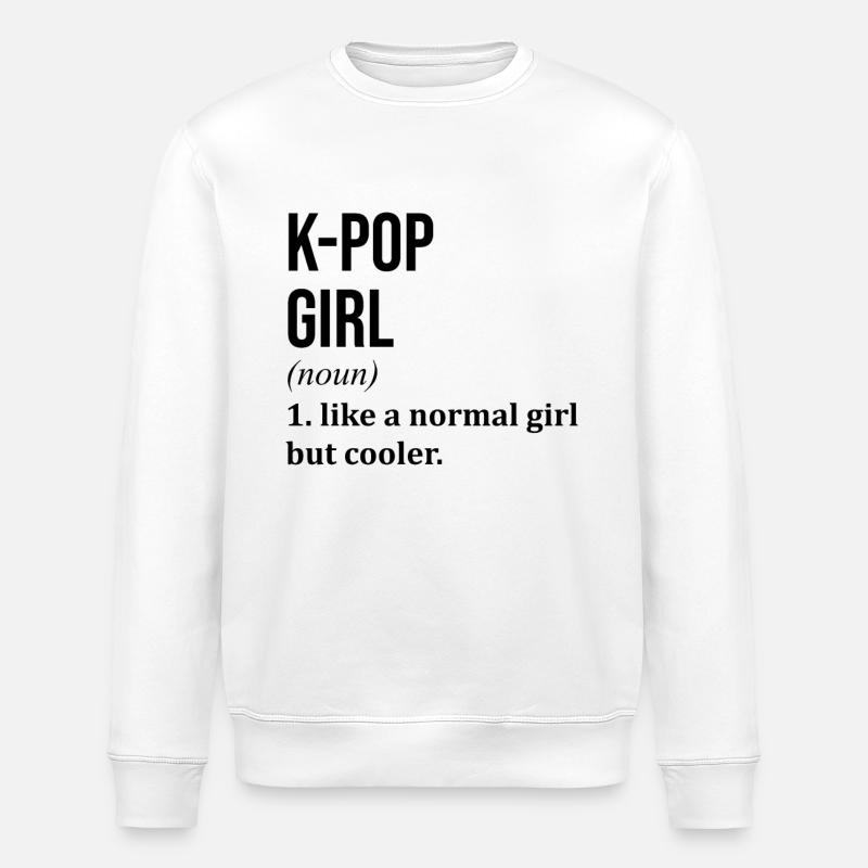 kpop - Stanley/Stella Unisex Bio-Sweatshirt ROLLER - Weiß