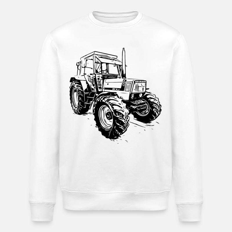 Front loader - Stanley/Stella ROLLER Unisex Organic Sweatshirt - white