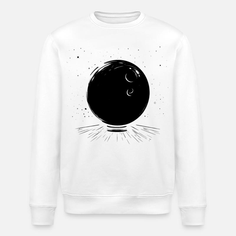 Bowling Graphics - Stanley/Stella ROLLER Unisex Organic Sweatshirt - white
