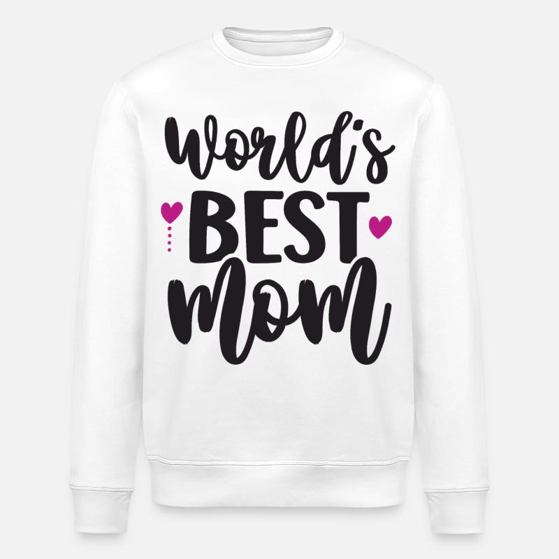 Die beste Mutter der Welt - Stanley/Stella Unisex Bio-Sweatshirt ROLLER - Weiß