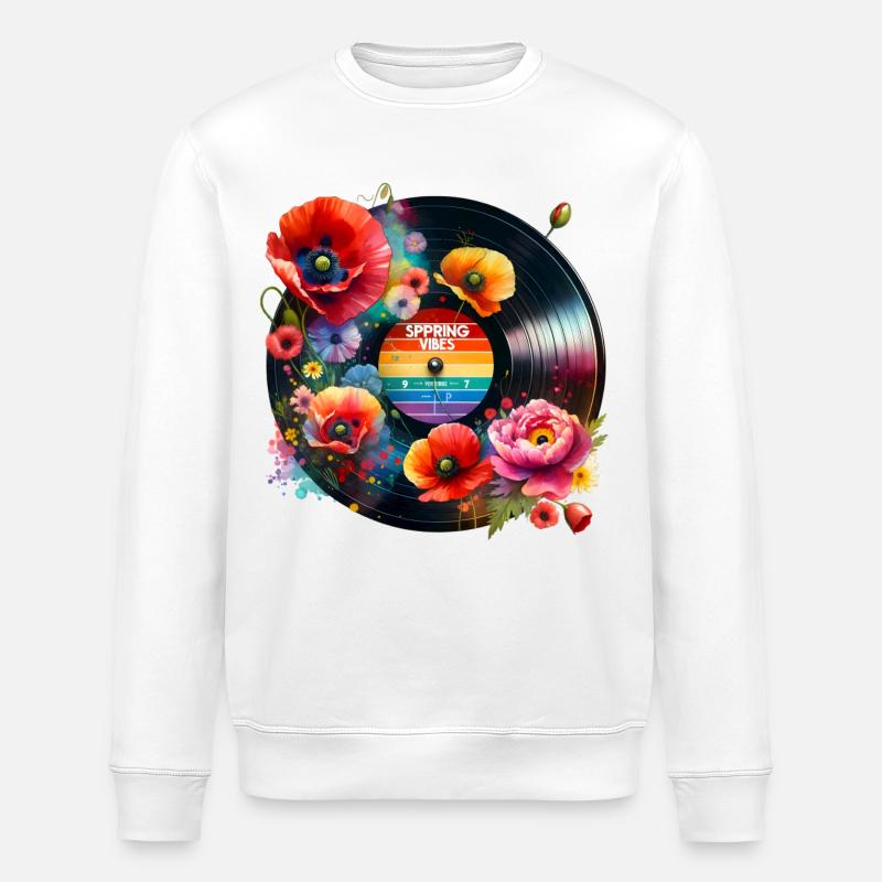 Spring Vibes - Stanley/Stella Unisex Bio-Sweatshirt ROLLER - Weiß