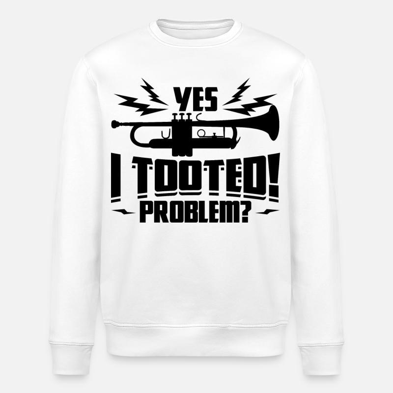 Trompeter Zitat - Stanley/Stella Unisex Bio-Sweatshirt ROLLER - Weiß