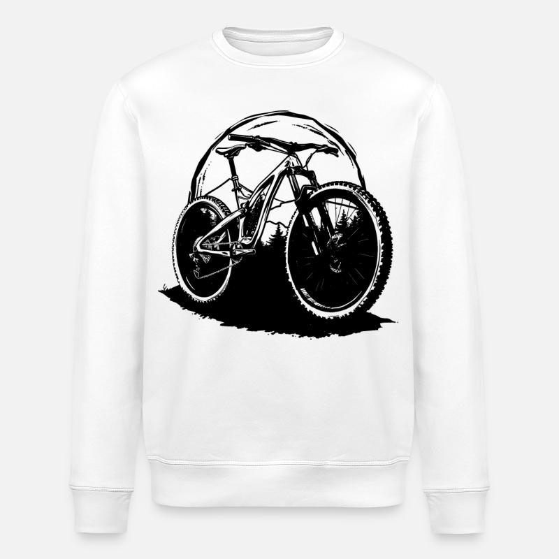 Dessin VTT - Sweat bio ROLLER Stanley/Stella Unisexe - blanc