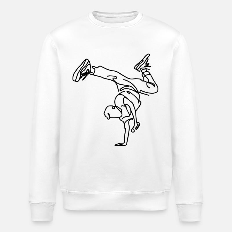 Garçon de breakdance - Sweat bio ROLLER Stanley/Stella Unisexe - blanc