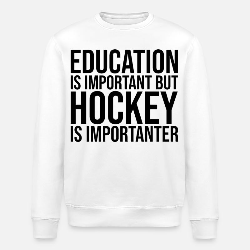 Hockey - Stanley/Stella Unisex Bio-Sweatshirt ROLLER - Weiß