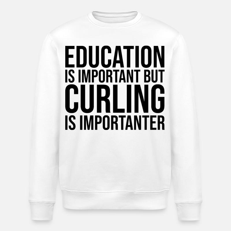 Curling - Stanley/Stella Unisex Bio-Sweatshirt ROLLER - Weiß
