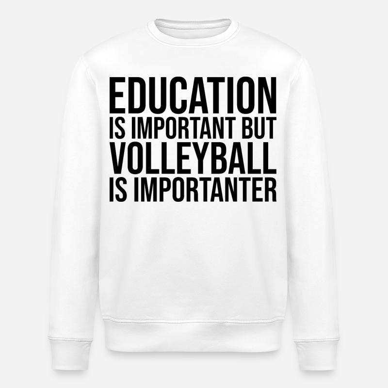 volley-ball - Sweat bio ROLLER Stanley/Stella Unisexe - blanc