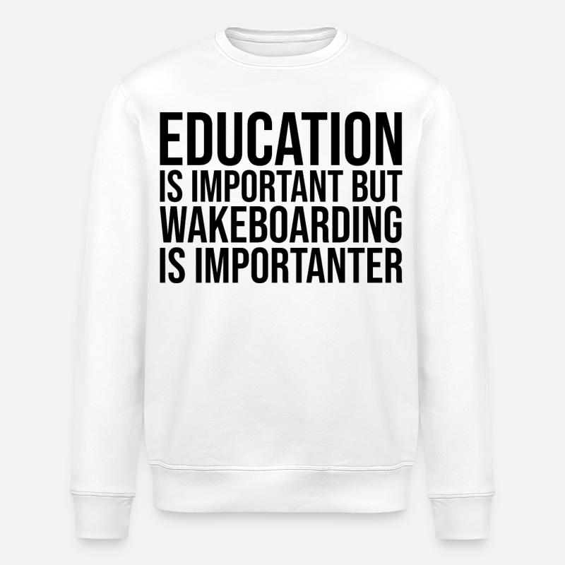 Wakeboard - Stanley/Stella Unisex Bio-Sweatshirt ROLLER - Weiß