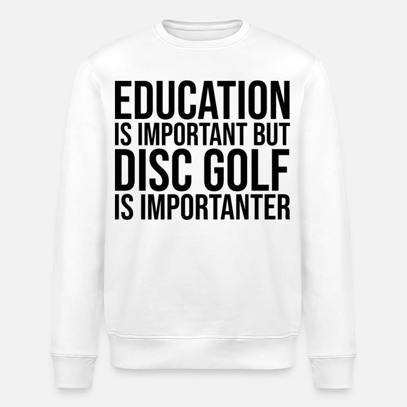 Disc Golf - Stanley/Stella ROLLER Unisex Organic Sweatshirt - white