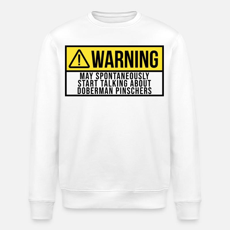 Dobermann - Stanley/Stella Unisex Bio-Sweatshirt ROLLER - Weiß